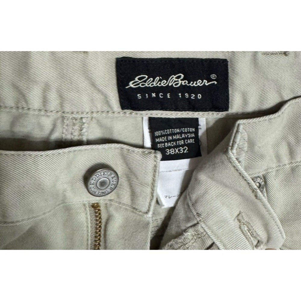 Y2K Eddie‎ Bauer Pants Men's 38x32 Chino Canvas Workwear 5 Pocket Grunge 36x30 - Picture 2 of 7